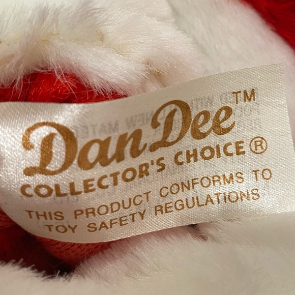 Dan Dee Smiley Face Happy Christmas Stocking Red Santa Laughing 21" Plush - Picture 8 of 9